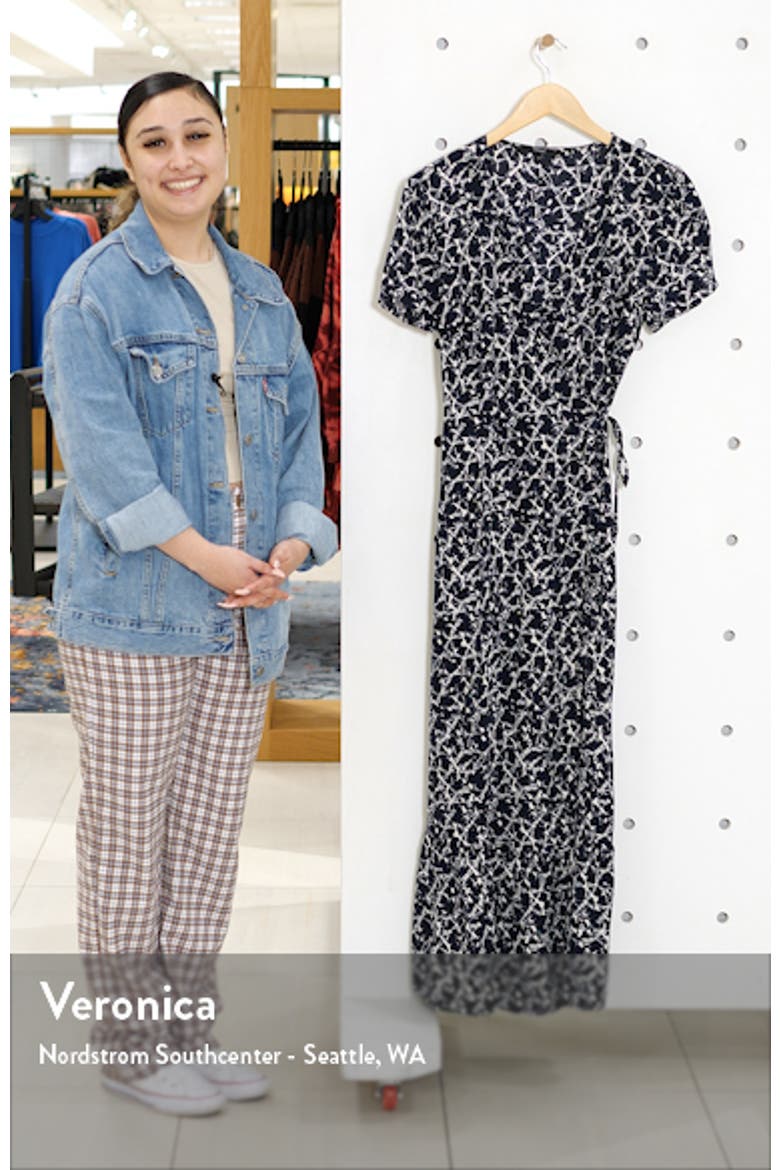 Nille Short Sleeve Woven Maxi Wrap Dress video