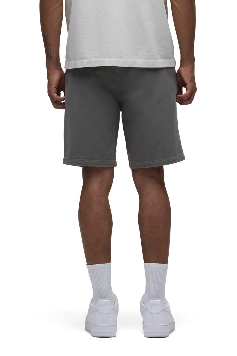 Venice Flat Front Grey Cotton Twill Chino Shorts, Alternate, color, CASTOR GREY