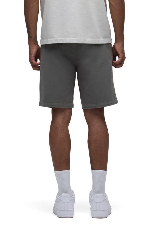Hudson Jeans Venice Flat Front Grey Cotton Twill Chino Shorts In Castor Grey