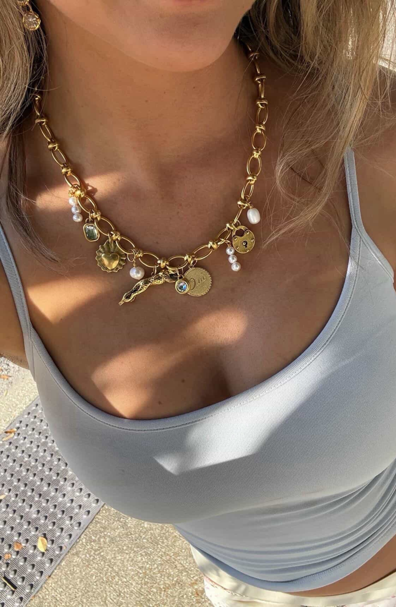 sccollection Lola Necklace, Alternate, color, Gold