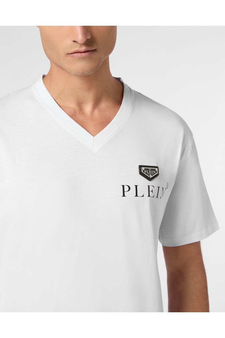 T-Shirt V-Neck Ss Men, Alternate, color, white