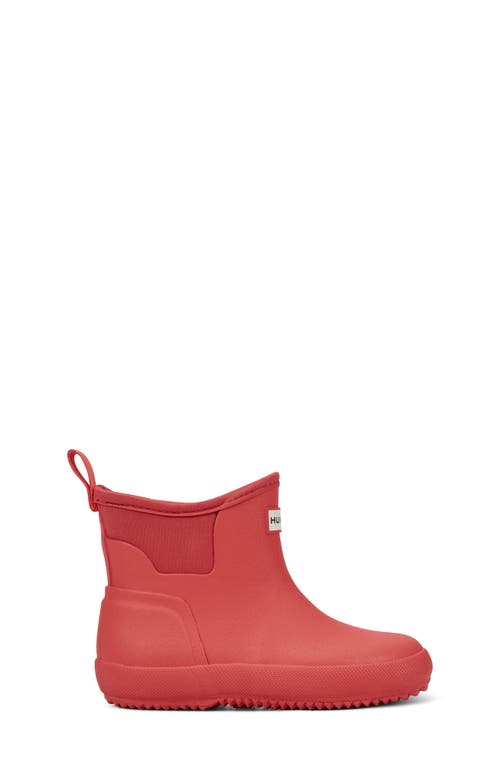 Hunter Kids' Original Waterproof Chelsea Rain Boot In Red
