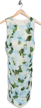 L'AGENCE Sallie Floral Sleeveless Mesh Minidress