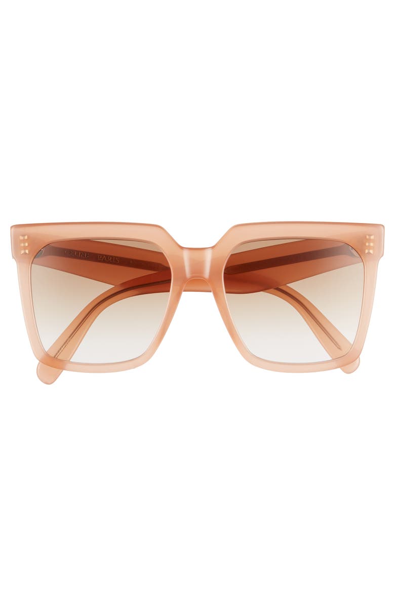 CELINE 55mm Gradient Square Sunglasses, Alternate, color,
