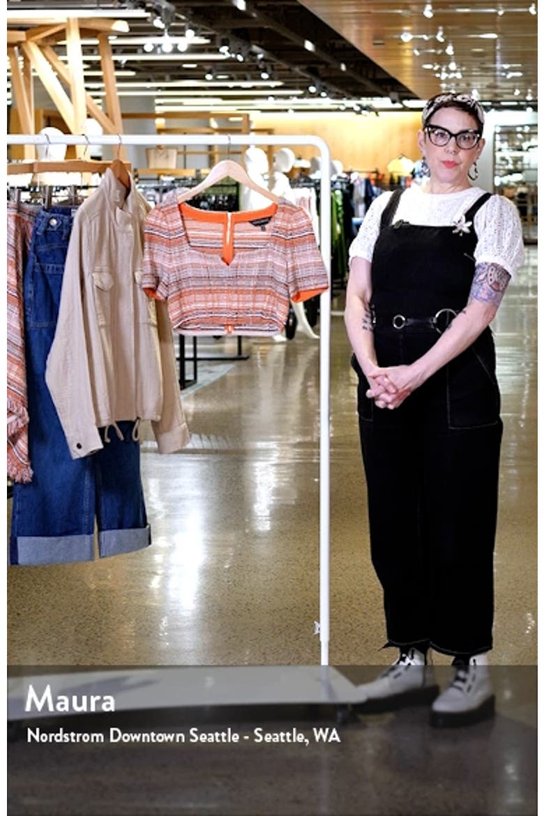 Tweed Handkerchief Hem Knit Skirt video