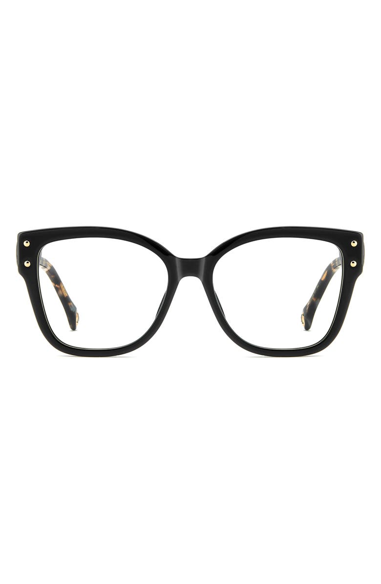 Carolina Herrera 53mm Square Reading Glasses, Main, color, 
