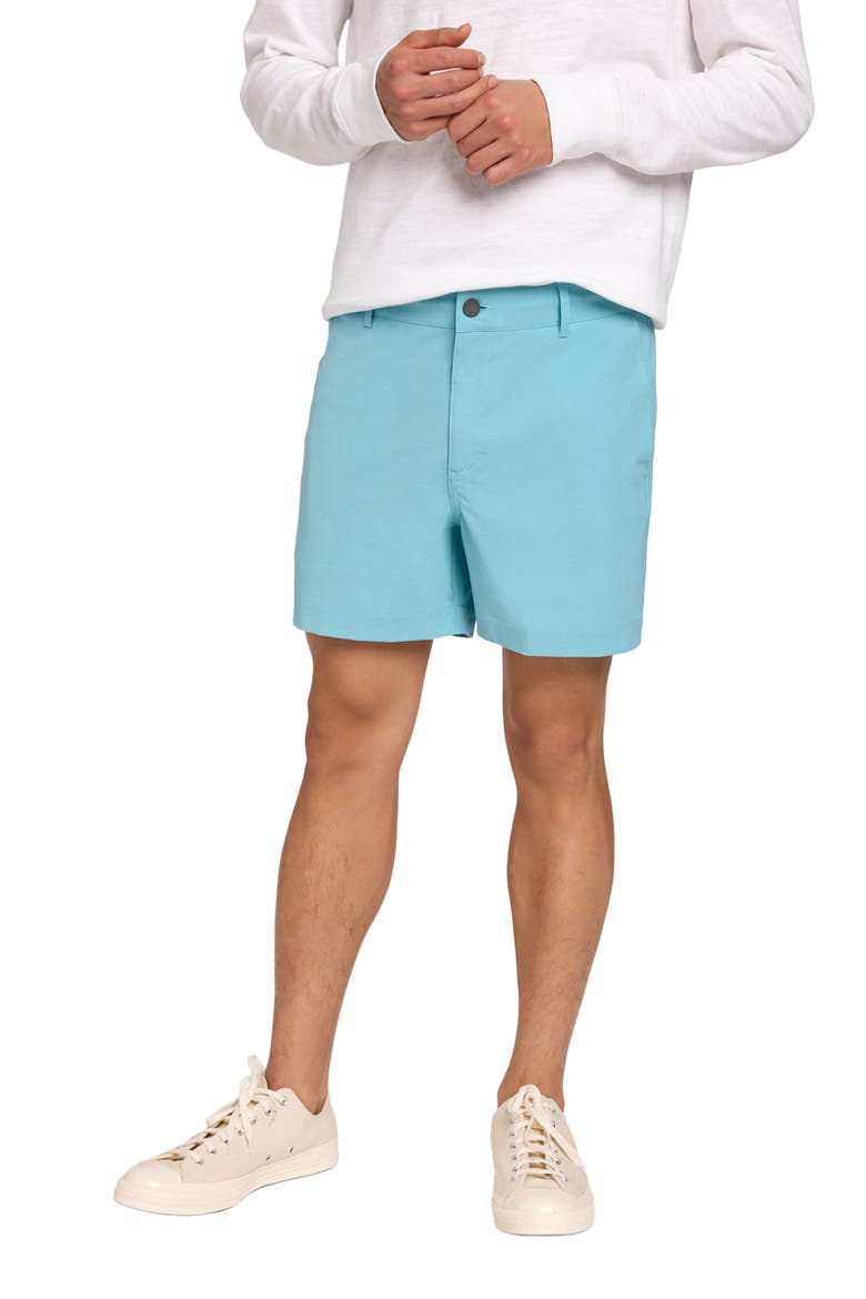 Belt Loop All Day 5-Inch Shorts, Main, color, TURQUOISE SKY