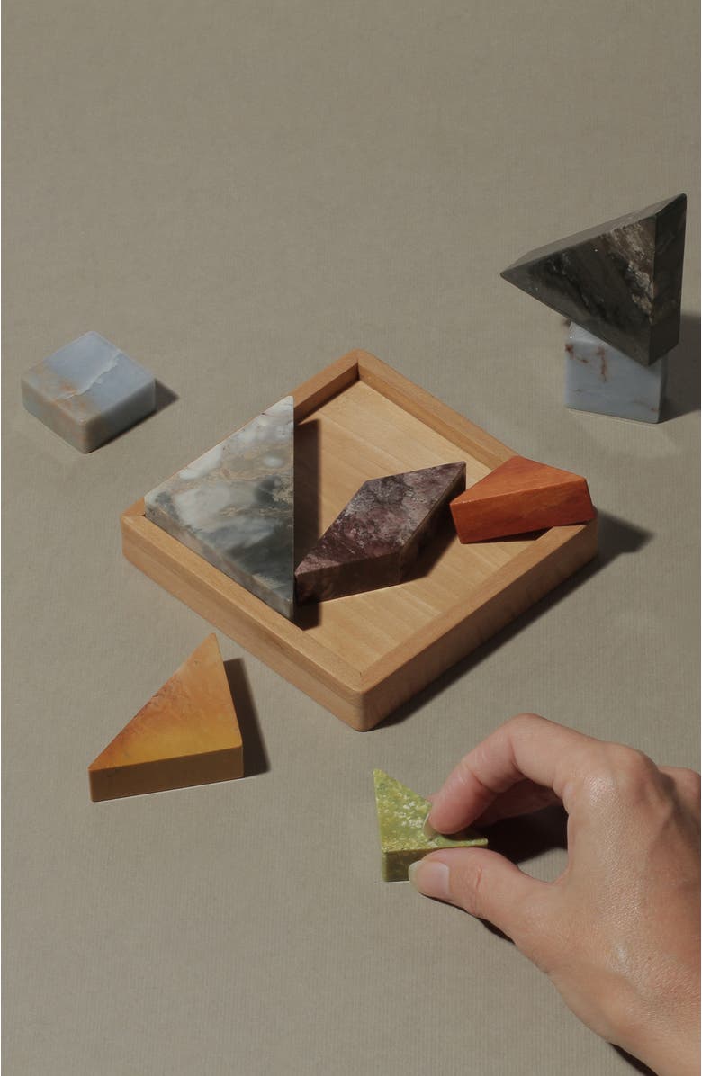 DAR PROYECTOS Tangram 3D Gemstone Puzzle, Alternate, color, Multi
