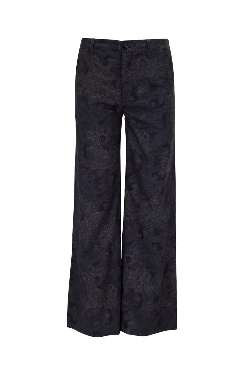 Lords of Harlech Paisley Explosion Womens Wide-leg Pant, Alternate, color, Paisley Explosion Black