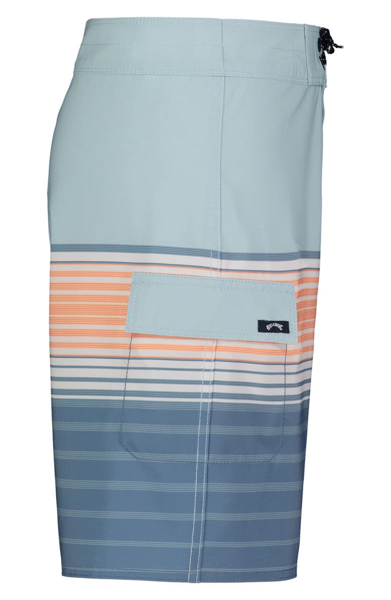 Billabong Kids' All Day Stripe Pro Board Shorts, Alternate, color, Dusty Blue