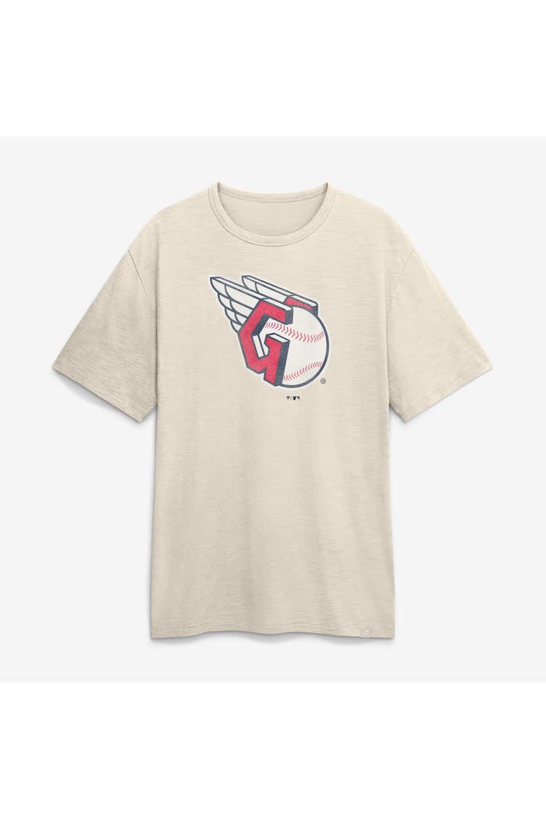 Men's Fanatics Cream Cleveland Guardians Stadium Slub T-Shirt, Main, color, Cream