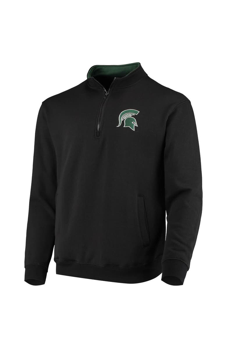 COLOSSEUM Men's Colosseum Black Michigan State Spartans Tortugas Logo Quarter-Zip Jacket, Alternate, color, Black