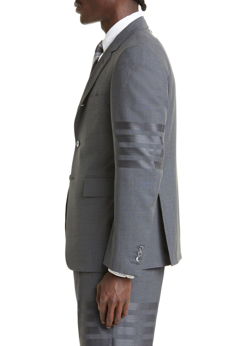 4 Bar Mélange Wool Sport Coat, Alternate, color, DARK GREY
