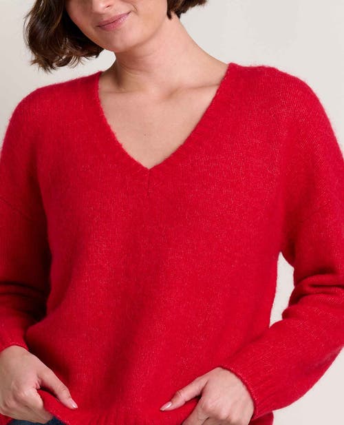 Toad And Co Toddy Pullover Sweater In Canoe In Red