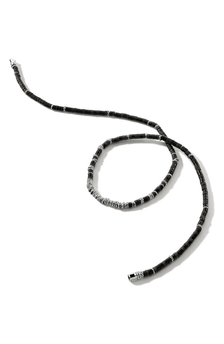 John Hardy Heishi Beaded Necklace, Alternate, color, Black