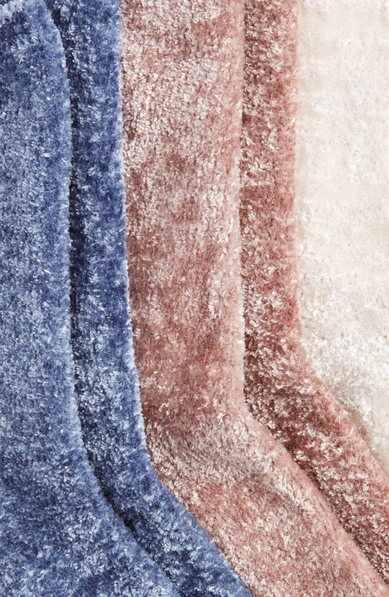 UGG<sup>®</sup> Leda Assorted 3-Pack Sparkle Crew Socks, Alternate, color, Blue/ Pink/ Cream