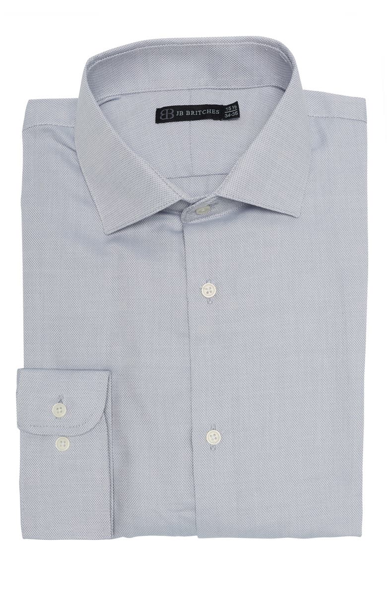 JB Britches Yarn-Dyed Solid Dress Shirt, Main, color, 