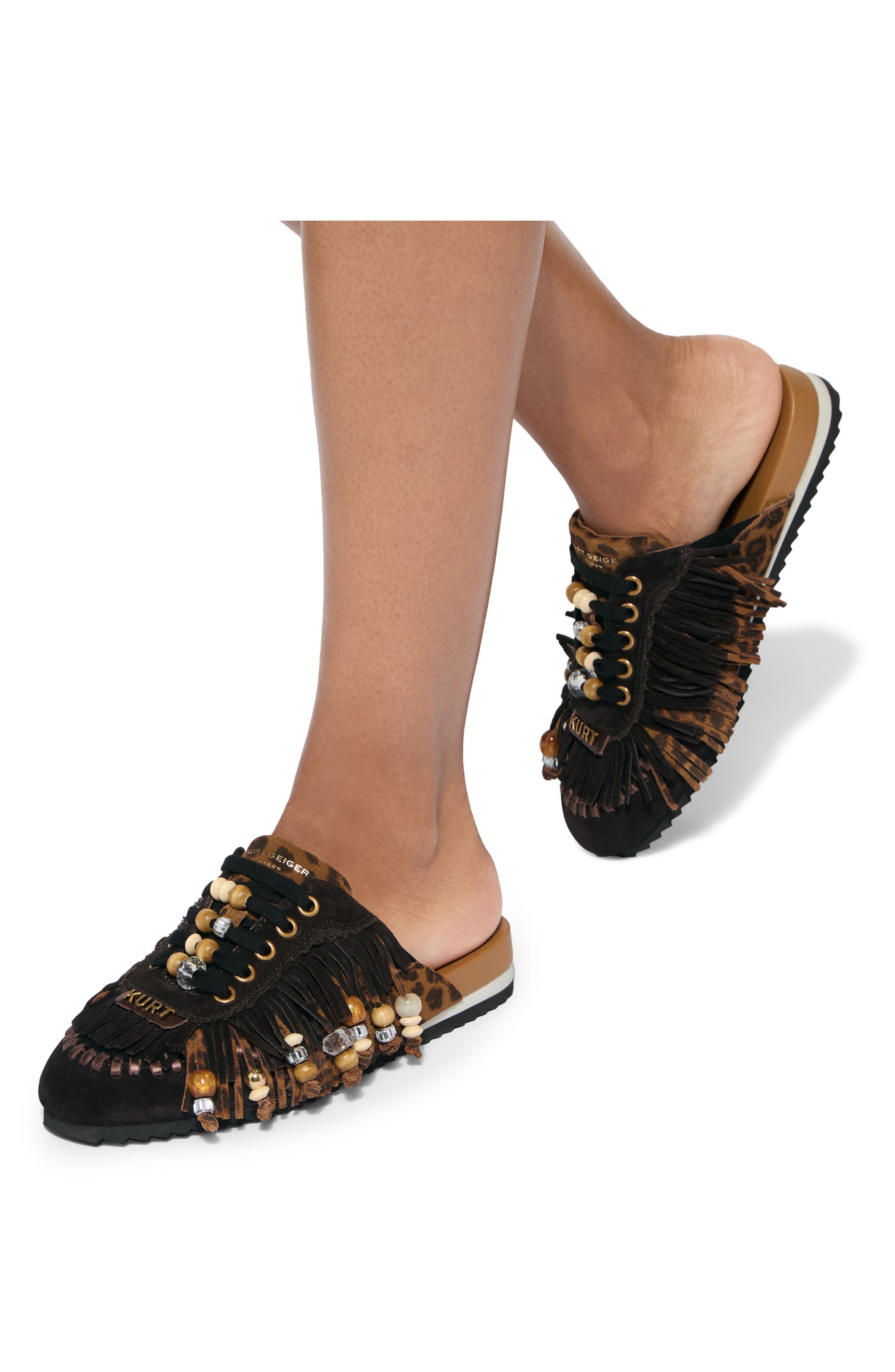 Islington Beaded Fringe Mule, Alternate, color, OPEN BROWN