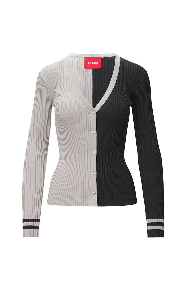 Women's STAUD Silver/Black Las Vegas Raiders Cargo Sweater, Alternate, color, Silver