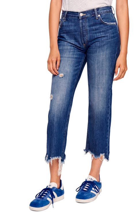We the Free Maggie Ripped Crop Straight Leg Jeans