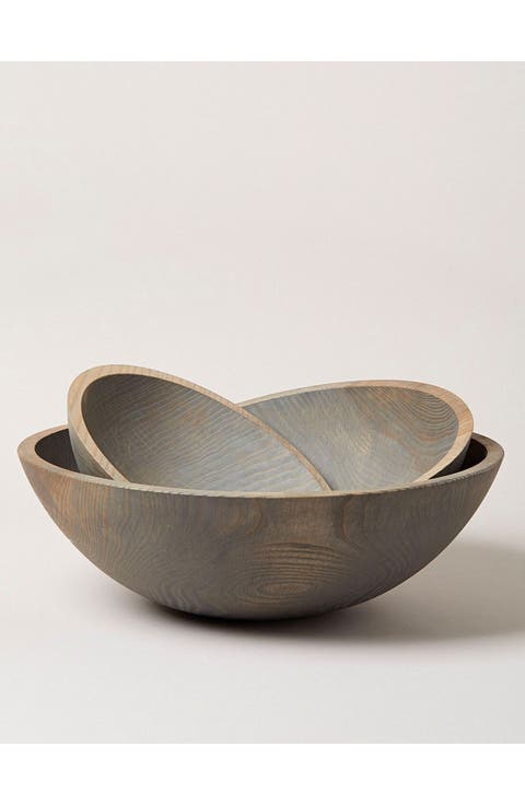 12" Crafted Wooden Bowl