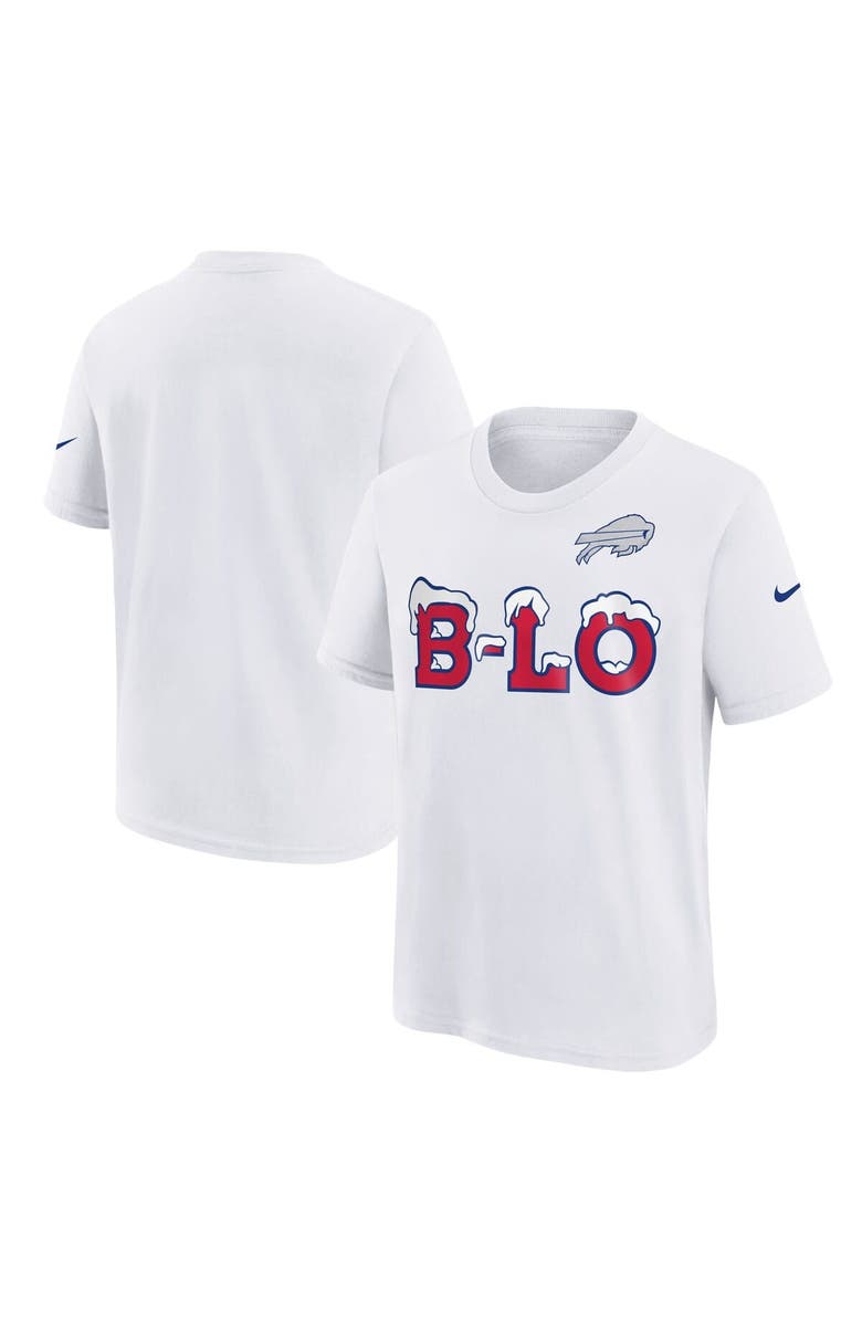 Nike Youth Nike White Buffalo Bills 2025 Rivalries Collection T-Shirt, Main, color, White