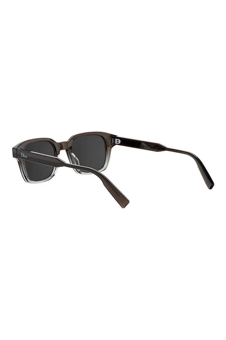 'Dioribbon S1I 48mm Small Geometric Sunglasses, Alternate, color, DARK BROWN/ OTHER / SMOKE