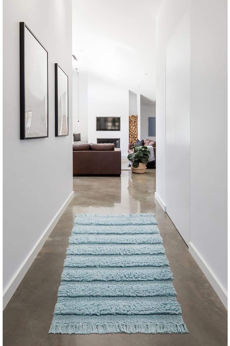 Savannah Washable Runner Rug, Alternate, color, BLUE