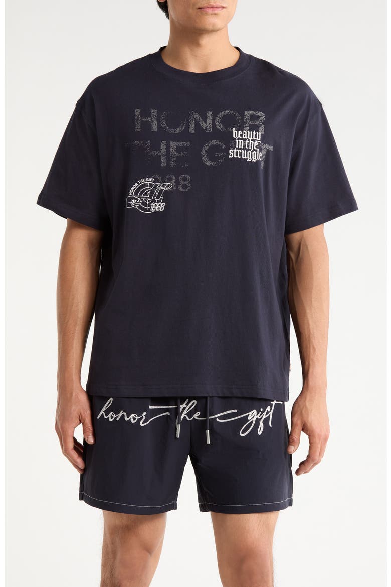 Beauty in the Struggle Cotton T-Shirt, Main, color, BLACK