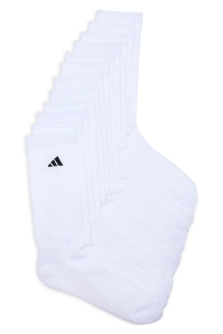Crew Cut Athletic Socks - Pack of 6, Main, color, WHITE