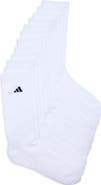 adidas Crew Cut Athletic Socks - Pack of 6