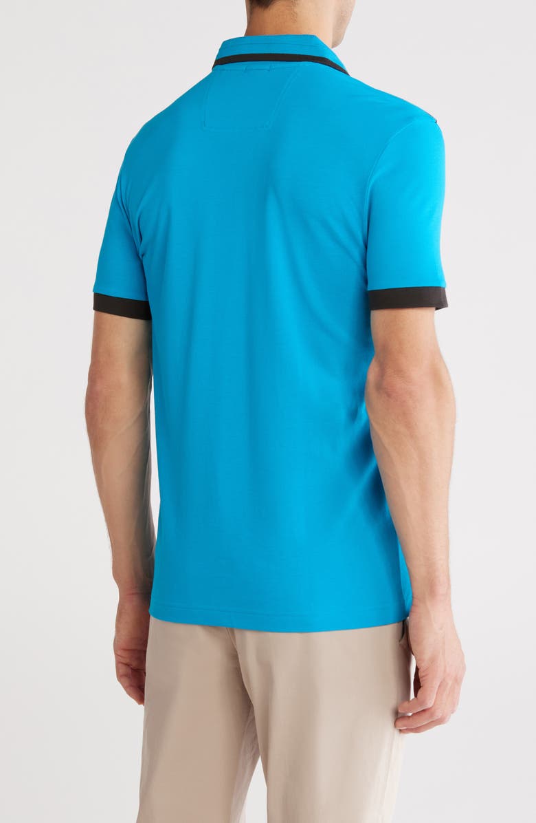 BOSS Paddy 1 Cotton Polo, Alternate, color, Turquoise
