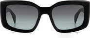 rag & bone 54mm Gradient Rectangular Sunglasses