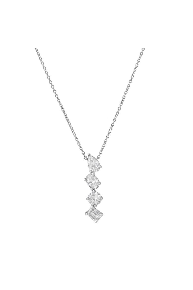 Nerisse 14K Gold Lab Grown Diamond Necklace - 1 Ct, Alternate, color, 14K White Gold