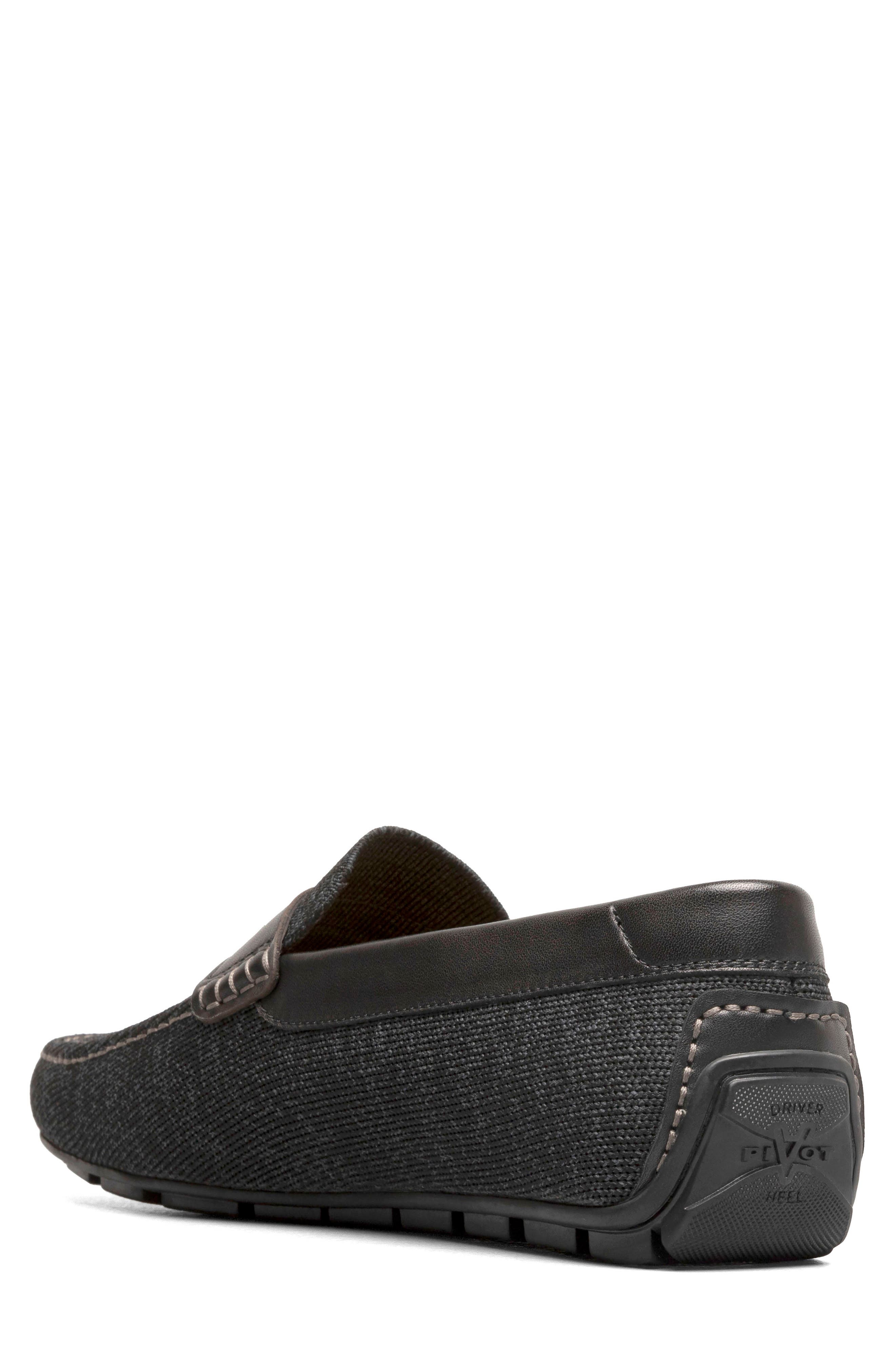 Florsheim Motor Knit Driving Loafer, Alternate, color, Black