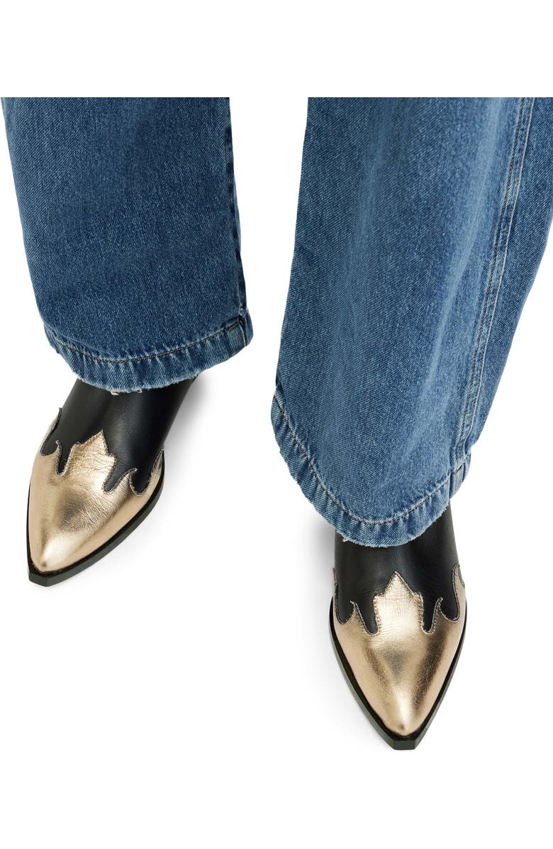 AllSaints Dellaware Pointed Toe Chelsea Boot, Alternate, color,