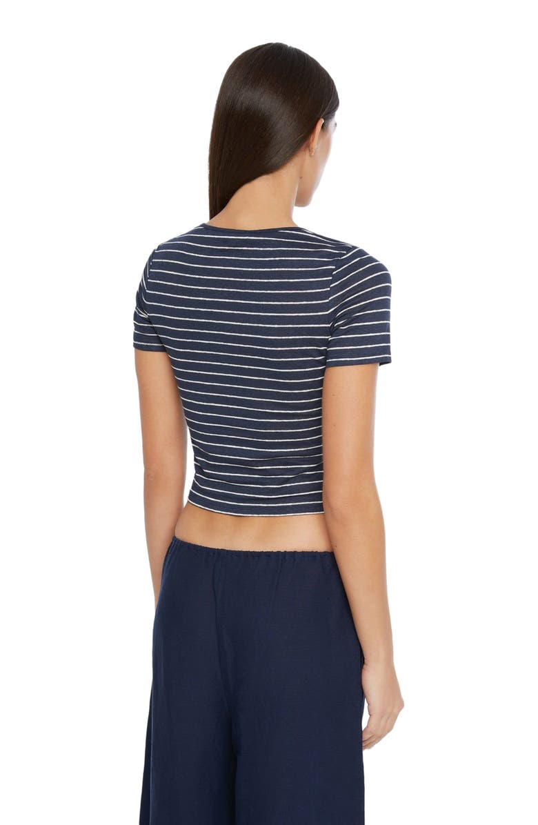 Onia Linen Jersey Baby Tee, Alternate, color, 