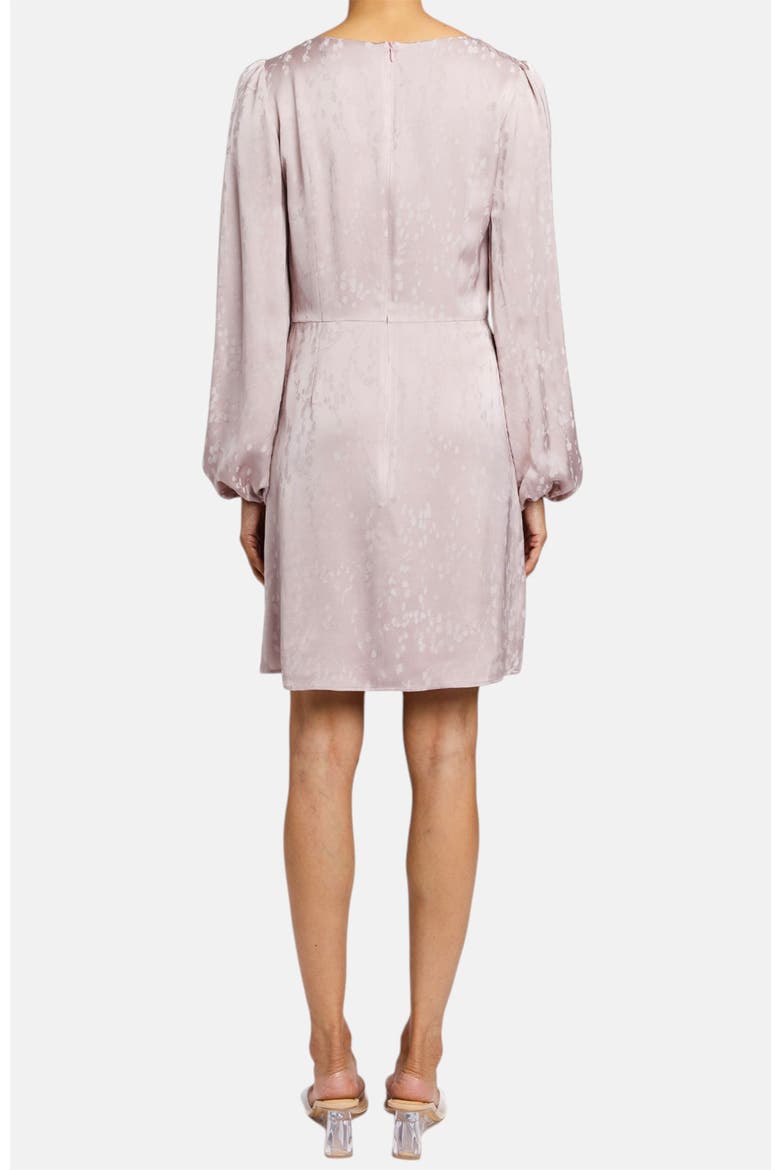 Malia Long Sleeve Dress in Floral Print in Fluid Jacquard, Alternate, color, LILAC SHADOW