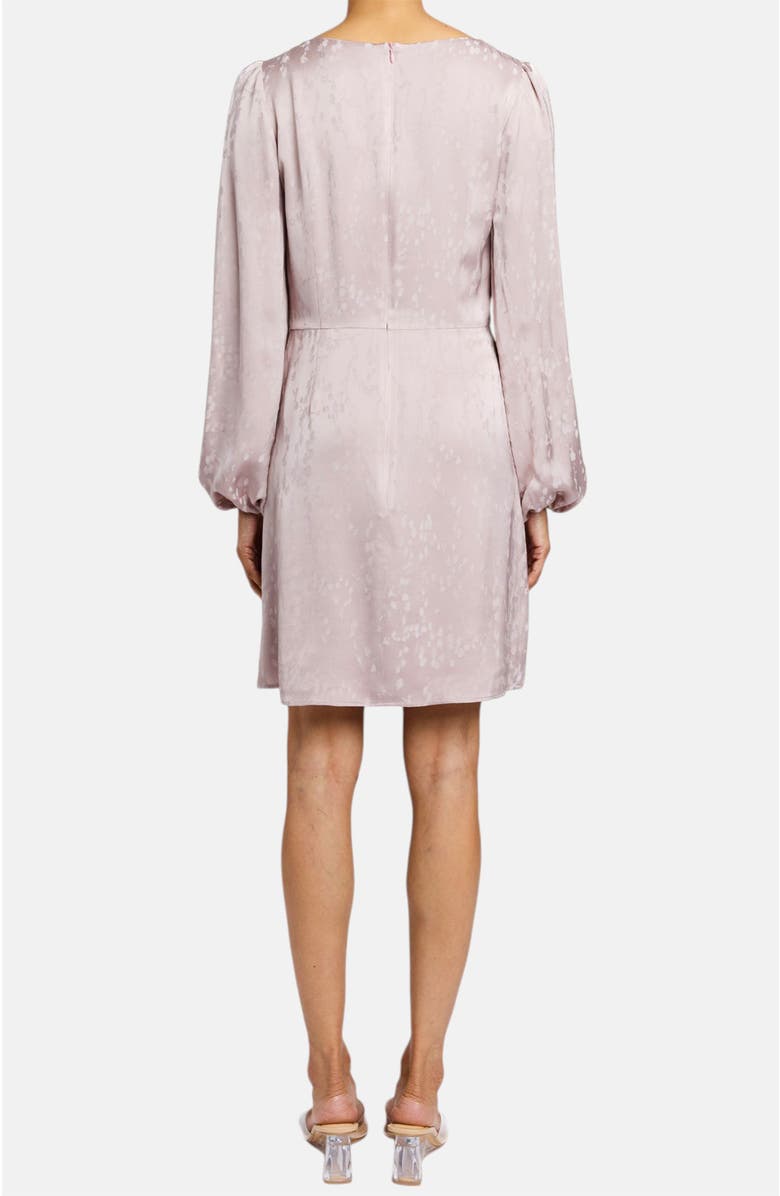 Santorelli Malia Long Sleeve Dress in Floral Print in Fluid Jacquard, Alternate, color, Lilac Shadow
