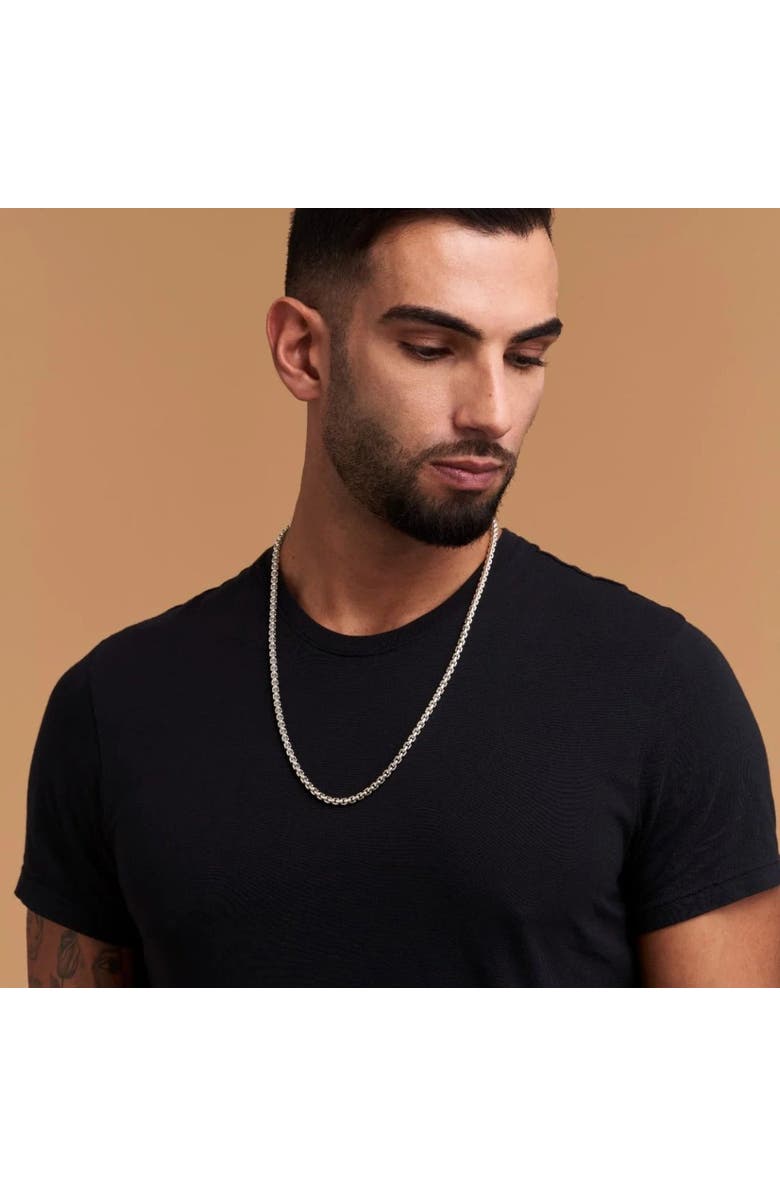 7879 Box Belcher Chain Necklace, Alternate, color, Silver