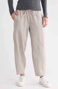 Pull-On Barrel Leg Woven Pants
