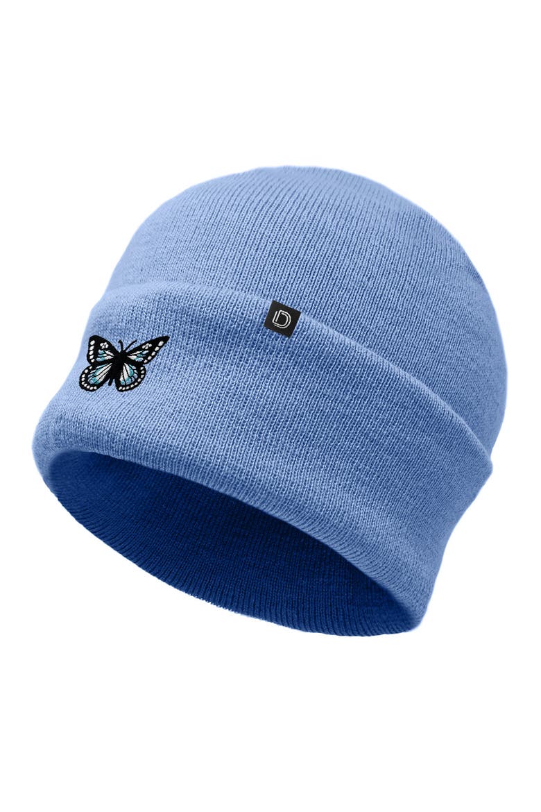 Butterfly Beanie, Alternate, color, Periwinkle