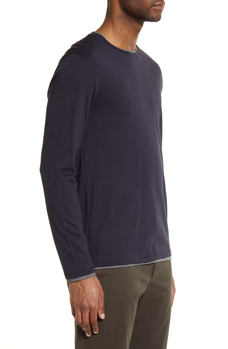 Vince Double Layer Long Sleeve T-Shirt, Alternate, color,