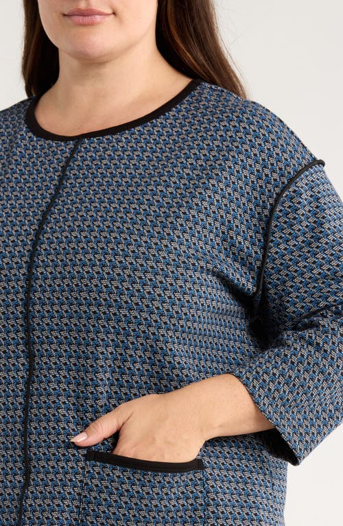 Jones New York Binding Edge Pocket Top In Multi