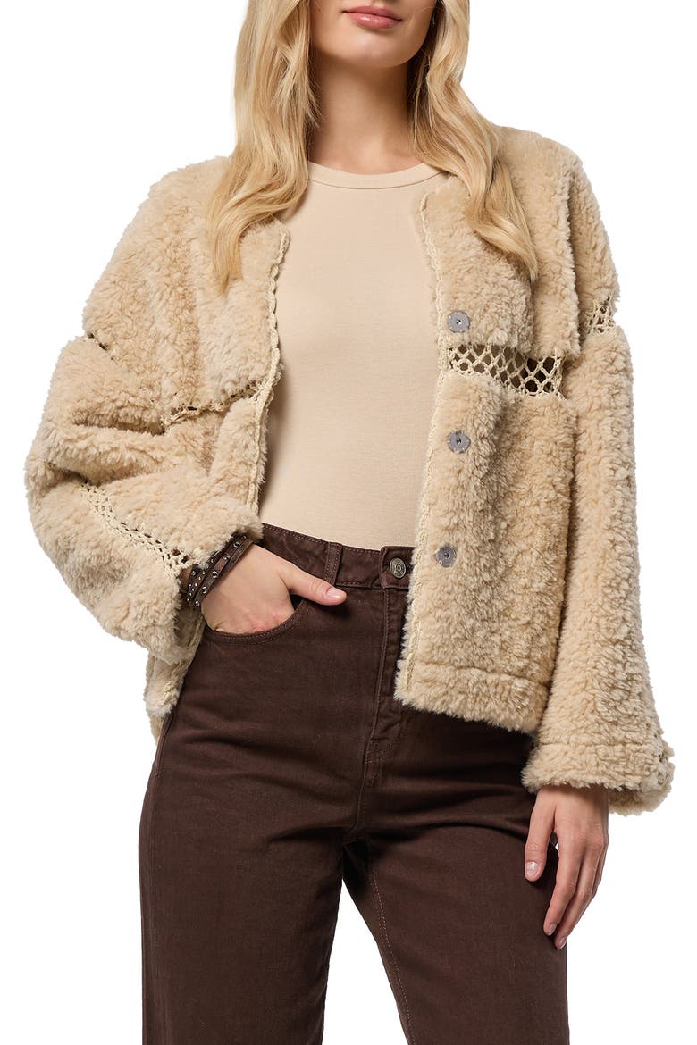 Reversible  Fleece Jacket, Main, color, CREAM