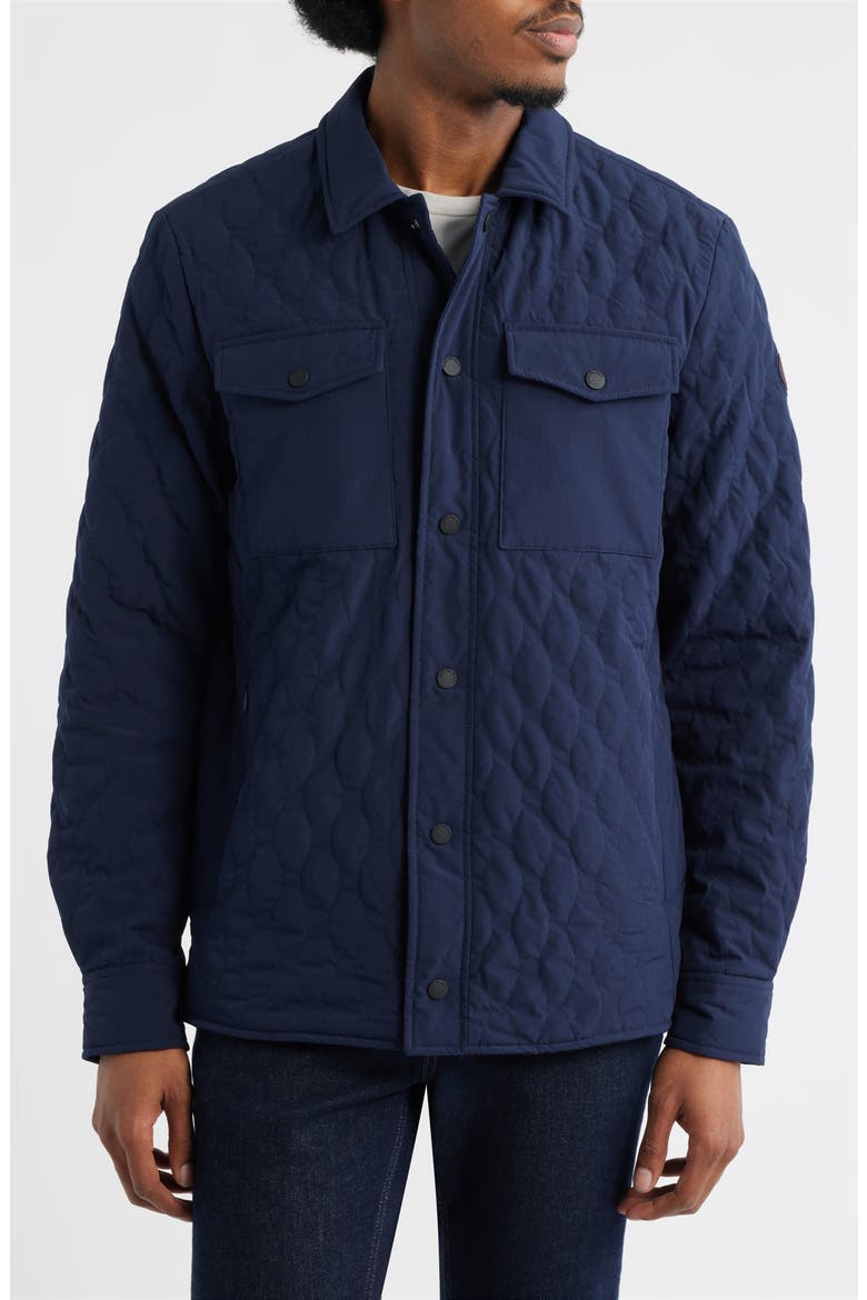 Anton Water Resistant Quilted Jacket, Alternate, color, NAVY BLUE