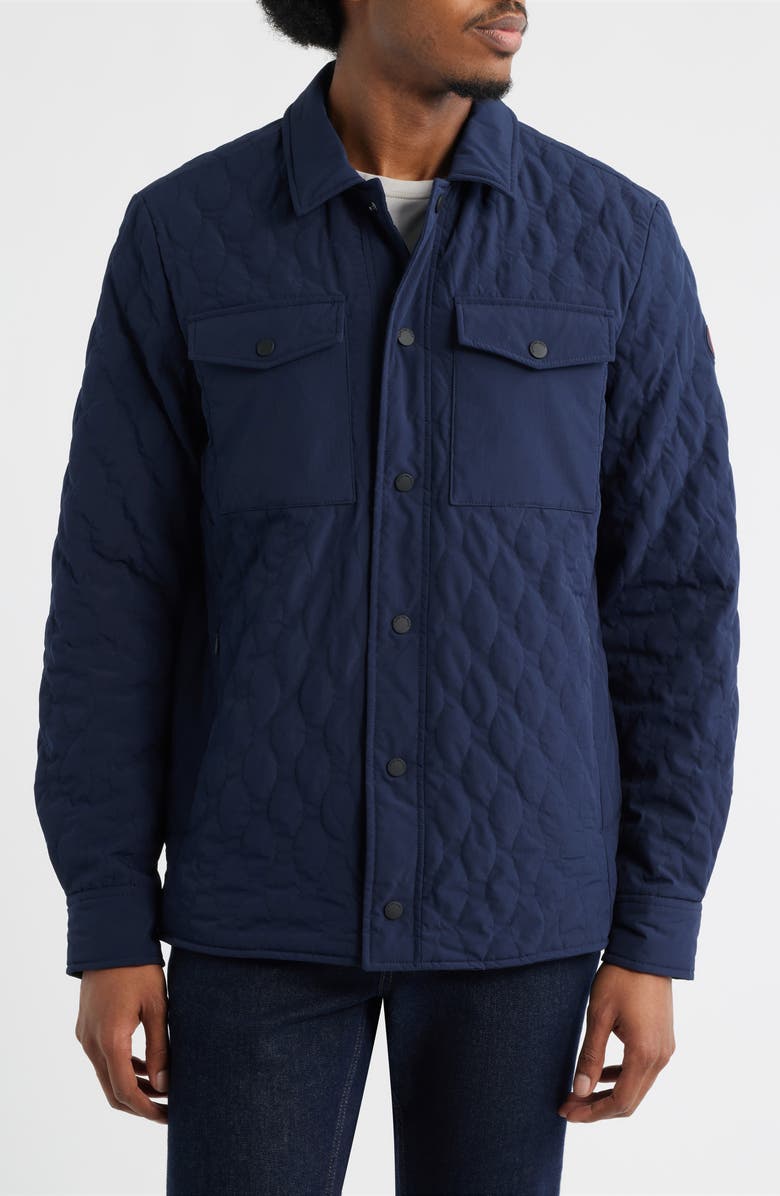 Save The Duck Anton Water Resistant Quilted Jacket, Alternate, color, Navy Blue