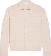 Helmut Lang Wool & Cotton Blend Slub Cardigan