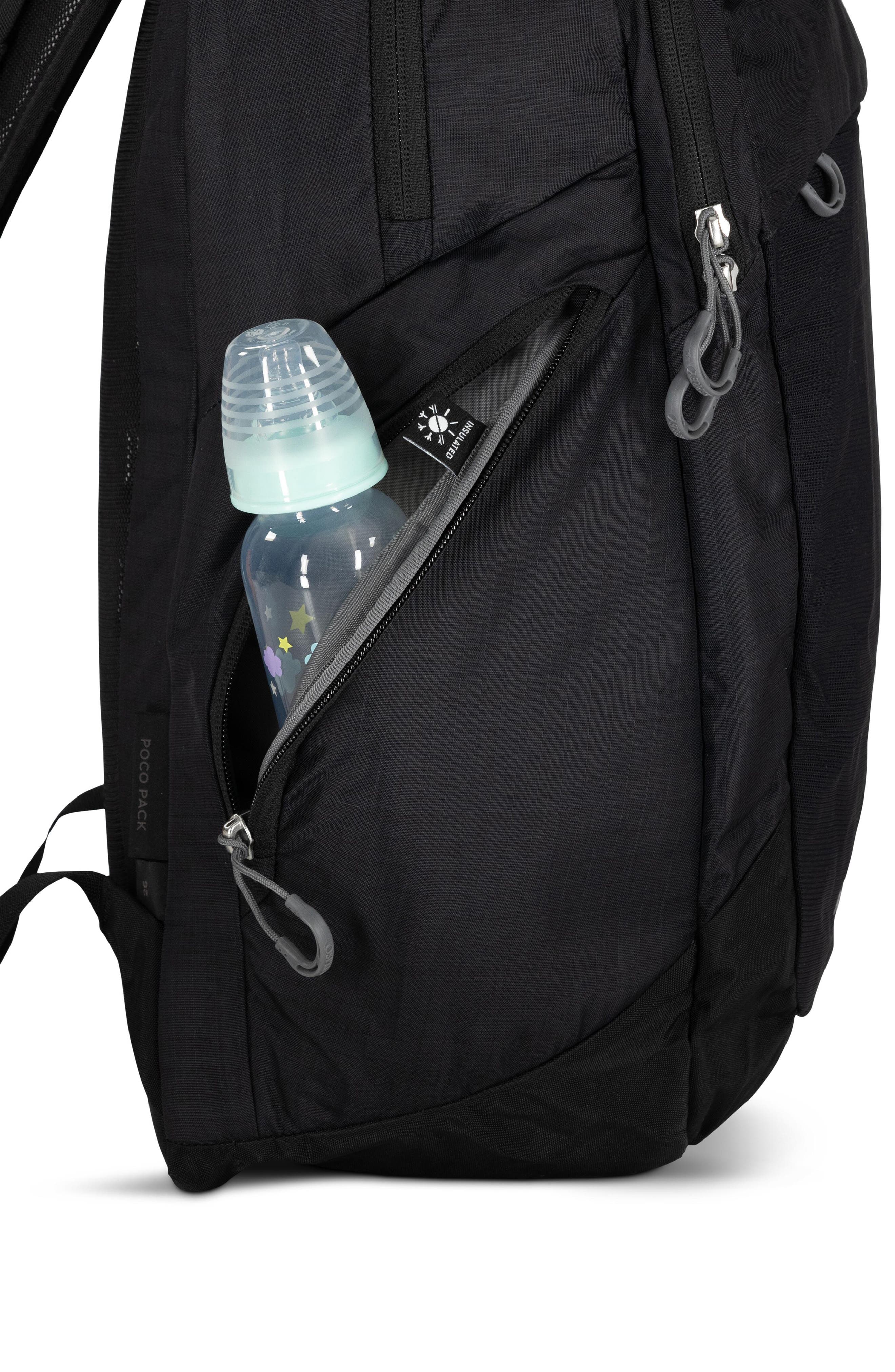 Osprey Poco Changing Backpack, Alternate, color, Black