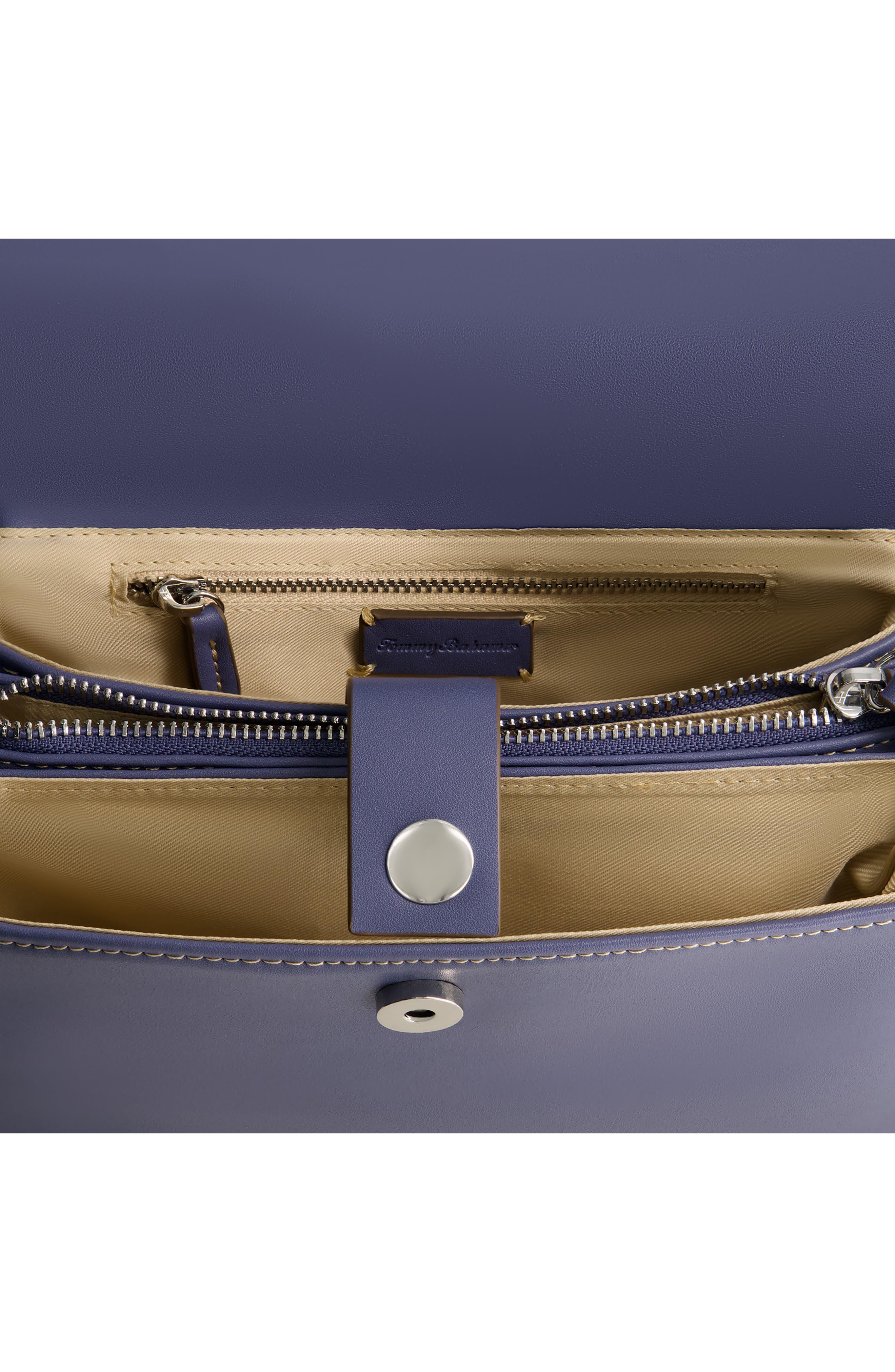 Tommy Bahama Debossed Logo Crossbody Bag, Alternate, color, Navy